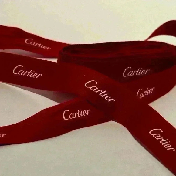 Authentic Cartier Red Ribbon Gift Wrapping String One Per Sale - Picture 4 of 10